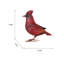 Grande statue de cardinal en métal