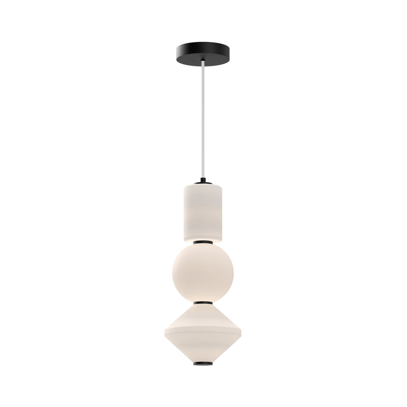 Luminaire suspendu en acier Queenstown, Noir mat