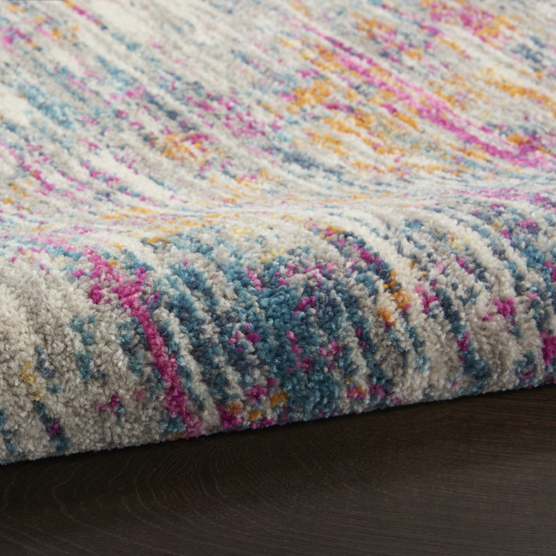 Harrower Abstract Indoor Rug, Round 5'3"