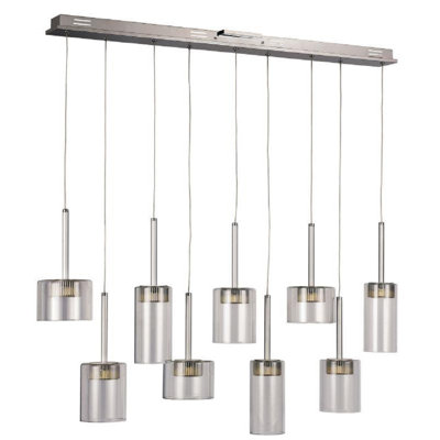 9 - Light LED Kitchen Island Pendant