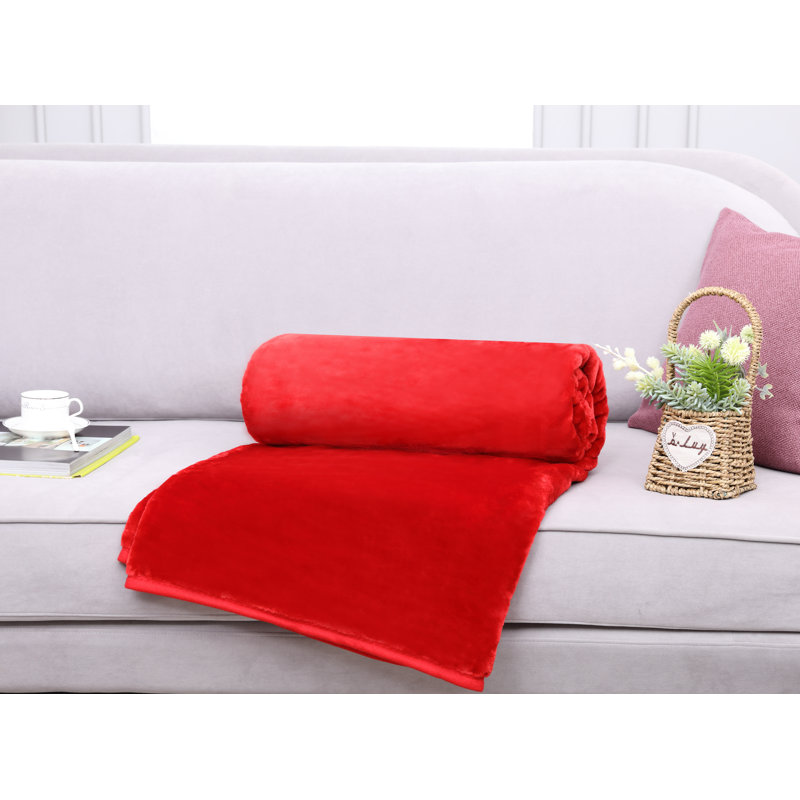 Bernestine Throw Blanket, W150 x L200cm, Red