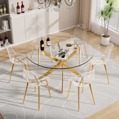 Ensemble repas rond