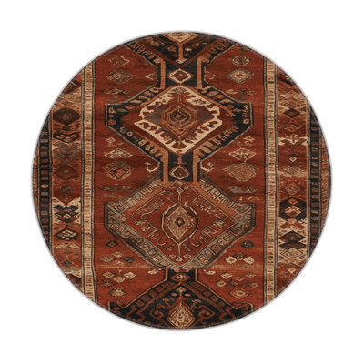 Turkish Brown Indoor and Outdoor Area Rug