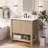 Rectangle Vanity Set with Open Shelf-1309362994