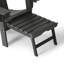 Chaise Adirondack d'extérieur réglable et pliante avec porte-gobelet et repose-pieds dissimulé-1803399237