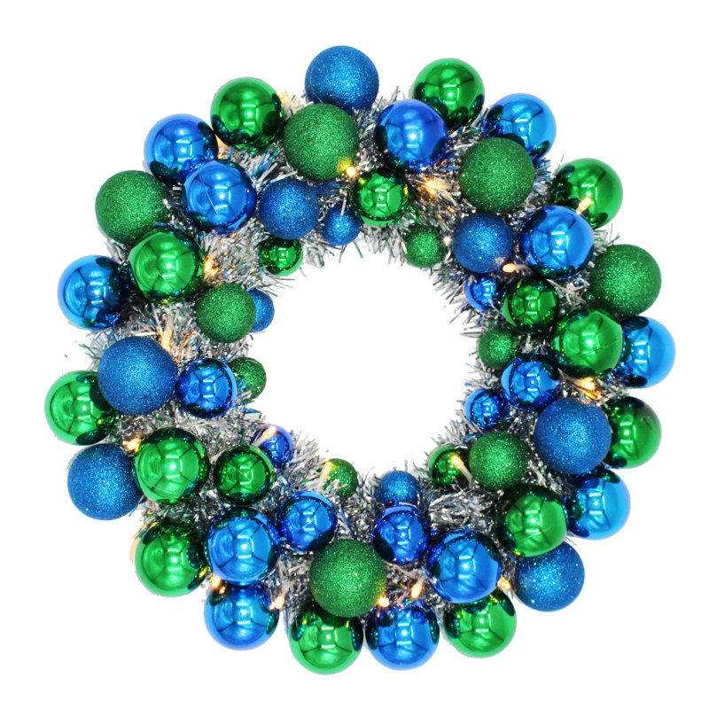 16" Lighted Wreath