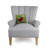 Cardinal with Snowflake Wool Hook Pillow-2069756630