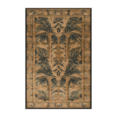 Tapis brun lavable à la machine