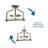 Alynda Glass Semi Flush Mount
