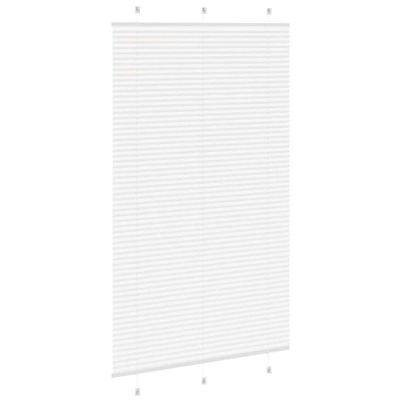 Room Darkening Pleated Blind, White, 115cmW x 200cmL