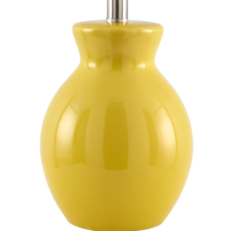 Momsen Drum Shade Lamp, Yellow, 15'' H X 8'' W X 8'' D