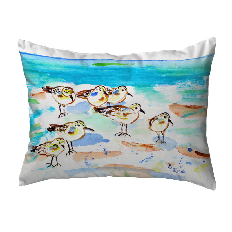  Coussin lombaire intérieur / extérieur Seven Sanderlings, 11 po x 14 po