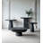 Square Side Table With Pedestal Base