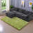 Seat Sectional Sofas with Movable Ottoman, Chenille Upholstery, Modern Home