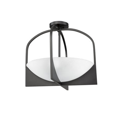 Kratzerville Glass Semi Flush Mount