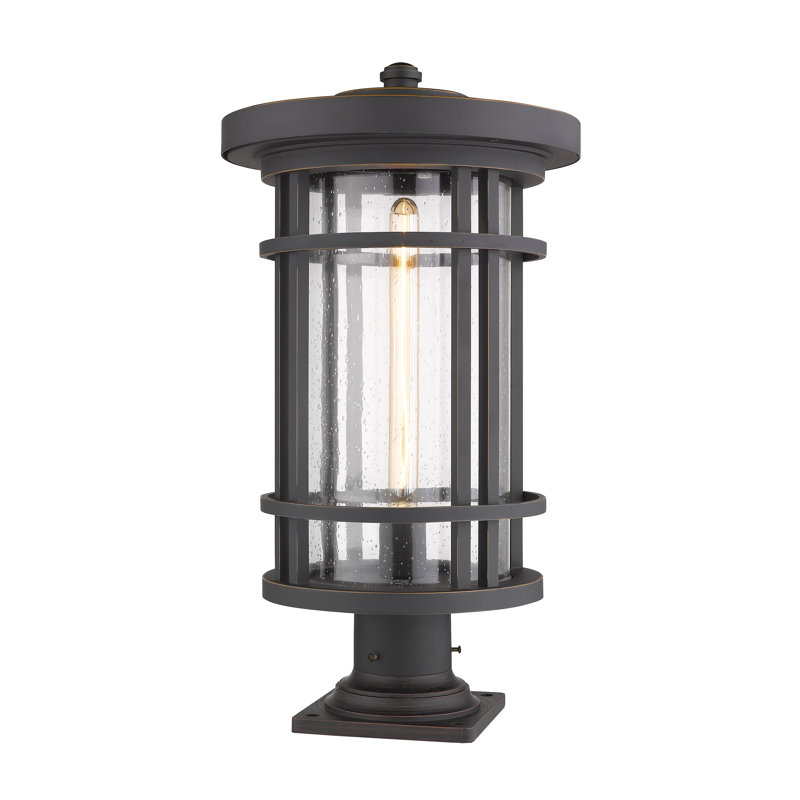 Luminaire suspendu à 1 lumière Maag, Bronze huilé, H 17,75 po x l 8 po x P 8 po