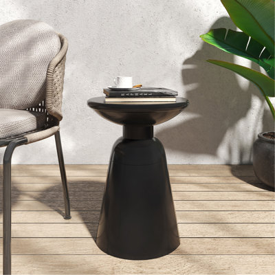 Outdoor Metal End Table Large
