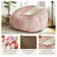 Round Petal‑Segmented Floor Bean Bag Chair.High‑Density Foam Filling Vacuum‑Compressed Armchair-1597832998