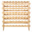 Support à vin modulaire empilable pour 48 bouteilles, supports de rangement en bois de bambou massif à 6 niveaux, présentoir de porte-bouteilles autoportant, tablettes sans oscillation pour la cuisine, le bar et la cave (couleur naturelle)-2107459414