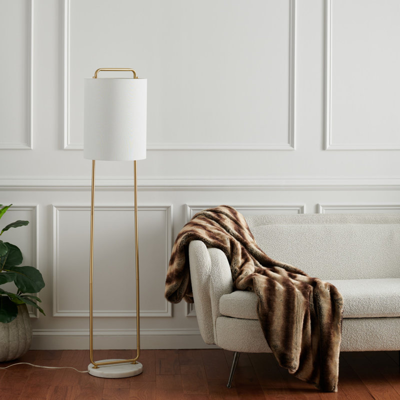 63'' Gold/White Novelty Floor Lamp