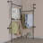 Industrial Pipe Wall Mounted Clothing Rack - Heavy Duty Vintage Garment Rack With Rolling Design For Bedroom, Living Room, Or Retail Space-448616229