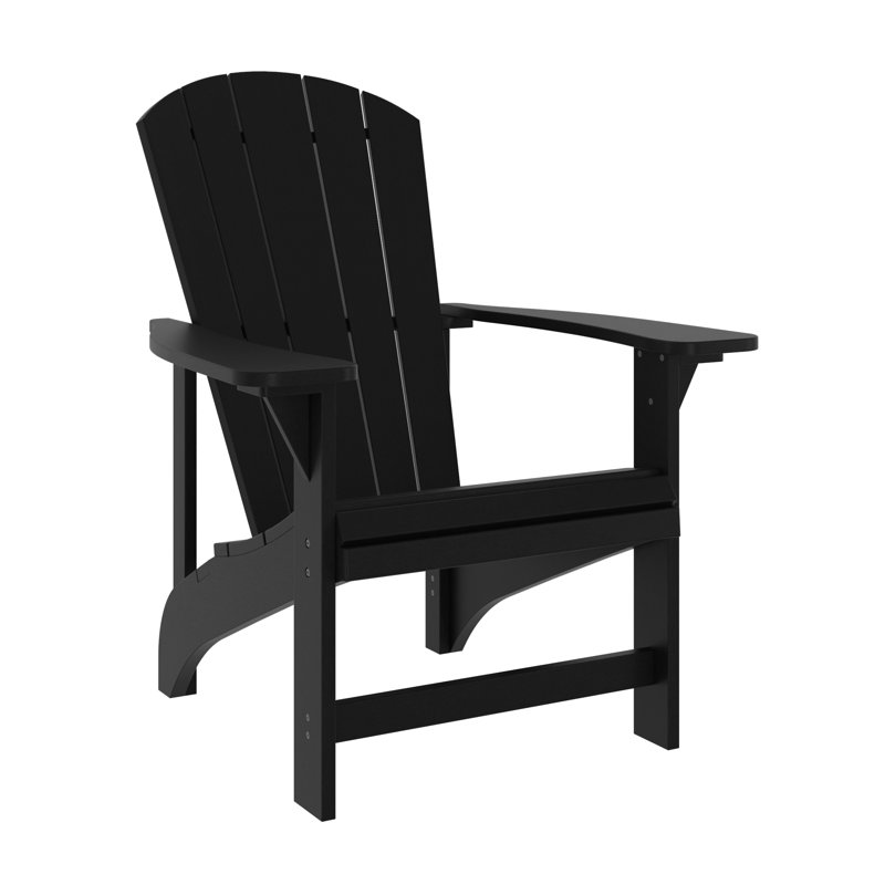 Chaise Adirondack classique Crystal Harbor Living, Noir