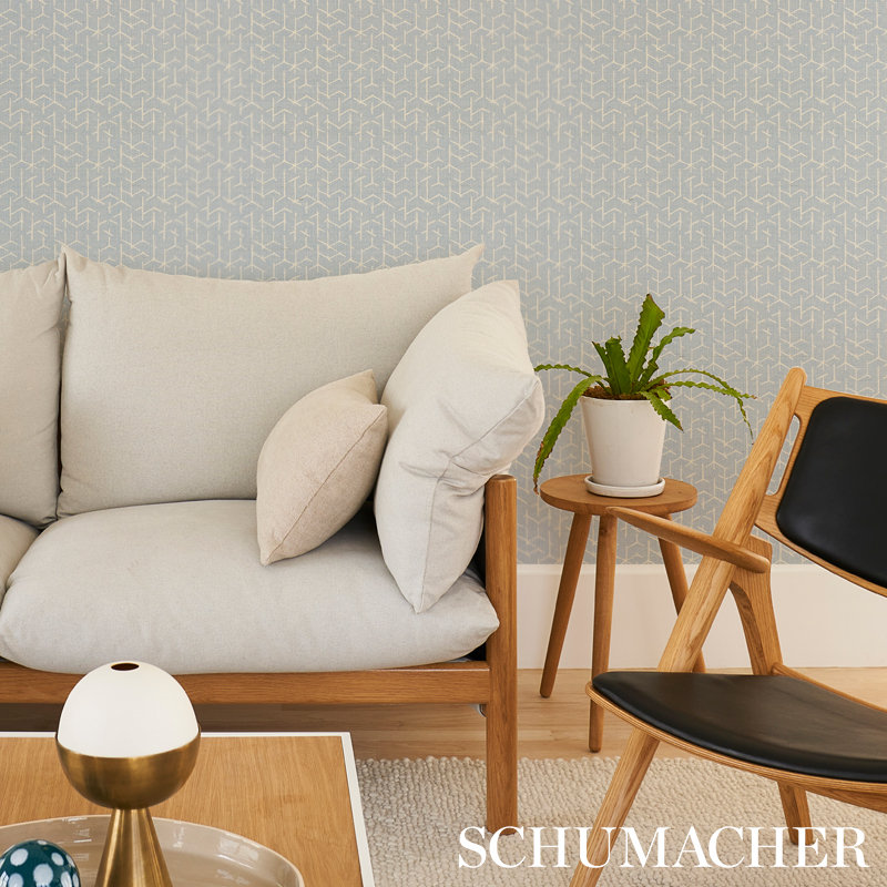 Coleridge Wallpaper, Chambray