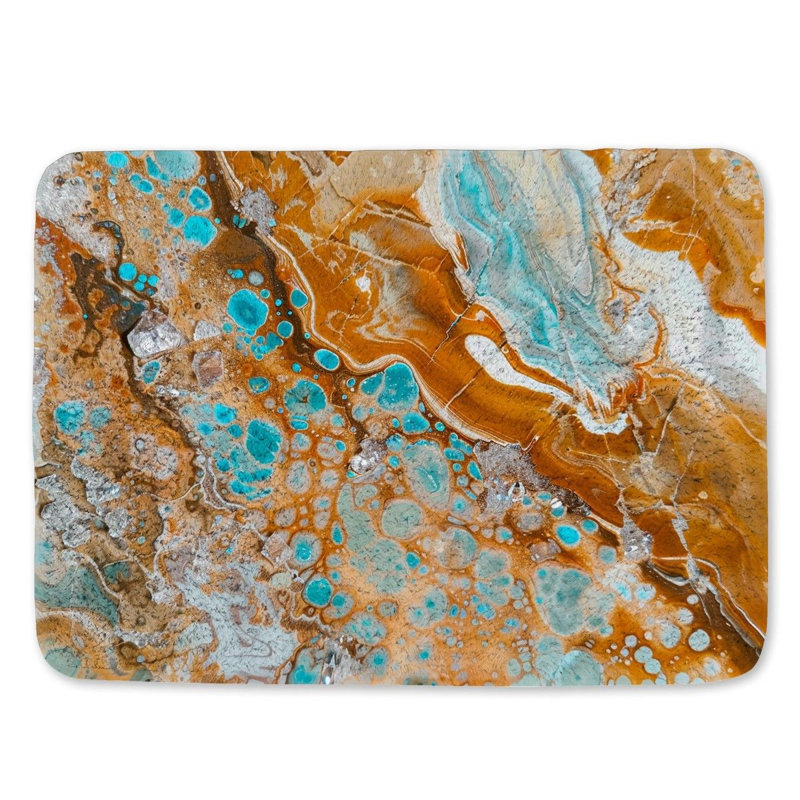 Bermea Microfiber / Microsuede Bath Mat, 17"W x 24"L