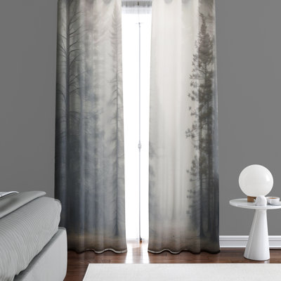 Semi Sheer Curtain Pair