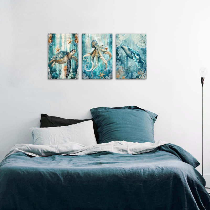 3 Piece Wrapped Canvas Wall Art