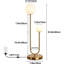 Lampe de table Mid-Century 2 lumières-63390388