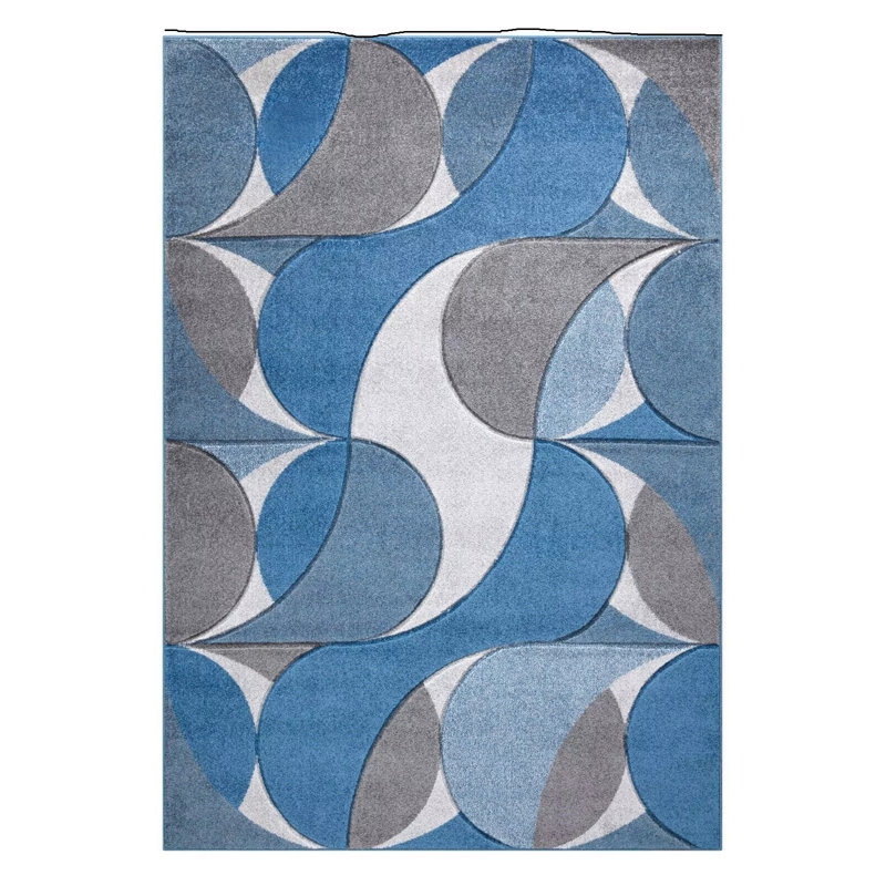 Modern Luxury Geometric Design Rugs Soft Large Area Rugs Floor Mat Colorful Living Room Bedroom Carpet, Rectangle 60 x 110cm