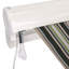 Dakota Fields 350cm W x 250cm D Fabric Multi-Stripe Cover Motorised Retractable Patio Awning
