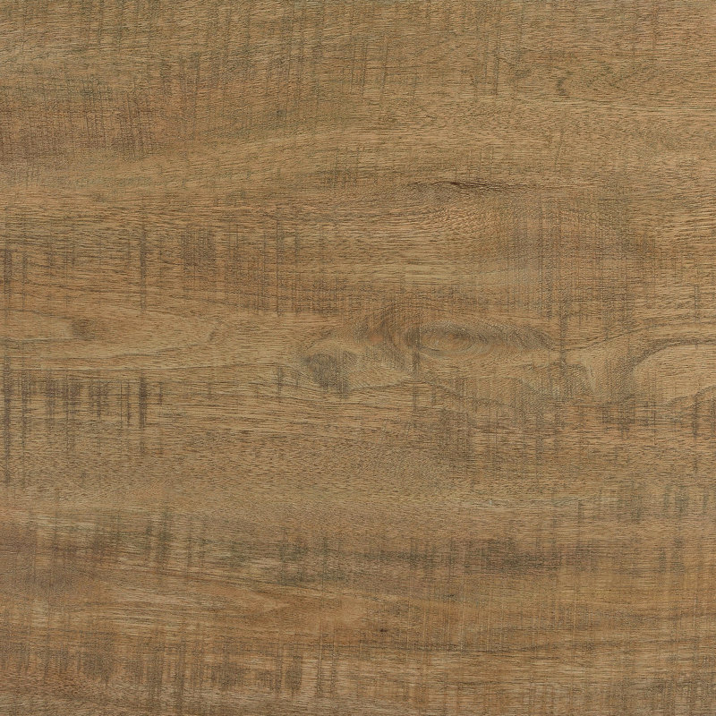 Table de bout carrée au fini manguier, bois d'ingénierie, charme robuste, côté attrait rustique, pour le salon
