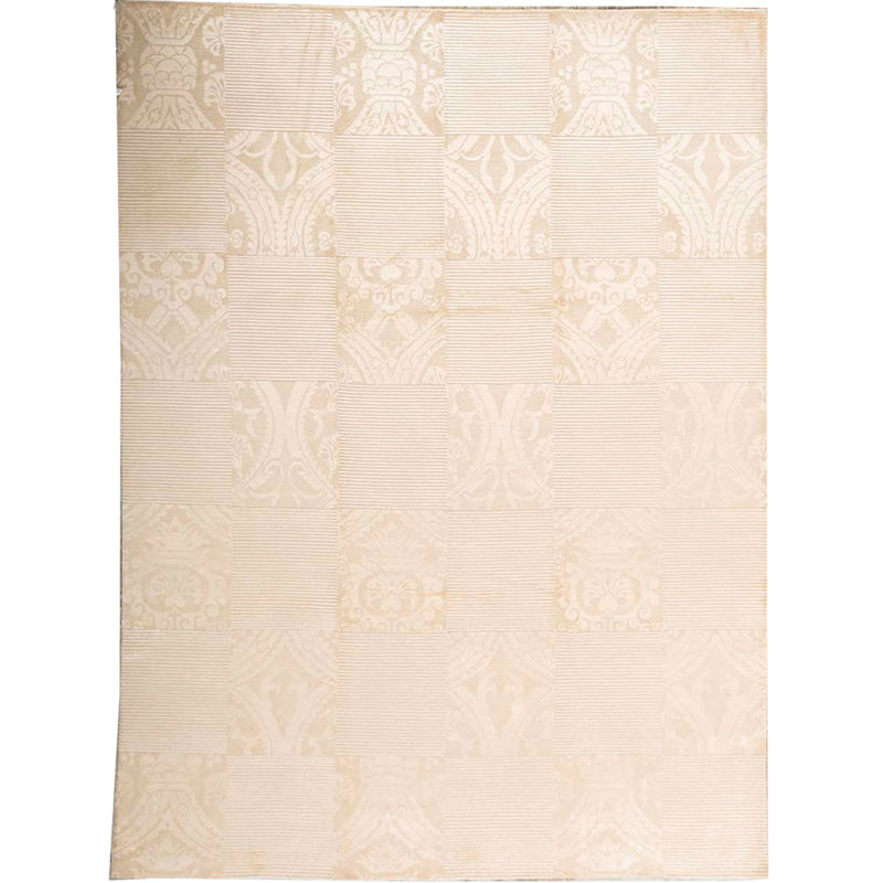 Tapis doré de haute qualité noué à la main