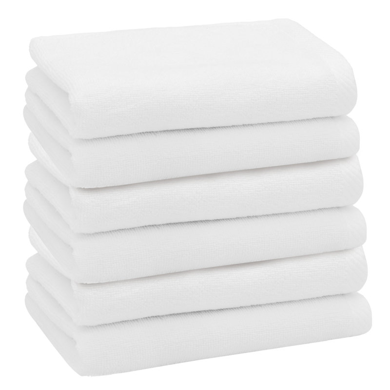  Essuie-mains en coton turc, Blanc, 6
