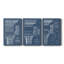 Colonne et corniche II - ensemble de 3 impressions sur toile tendue-413149218