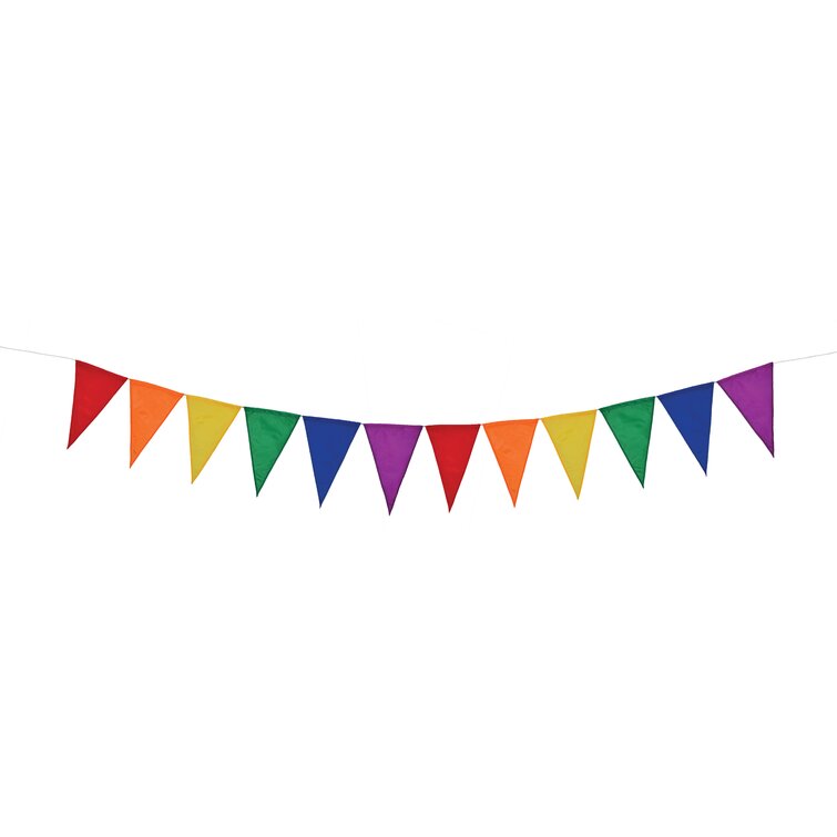 InTheBreeze Rainbow Festive Pennant String & Reviews | Wayfair