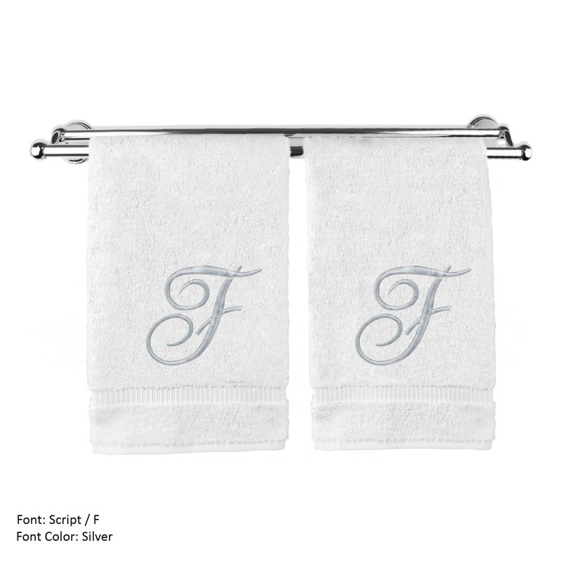 Super Plush Hand Towel, White/Silver, F
