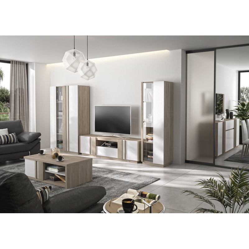 Aletta Pedestal Coffee Table with Storage