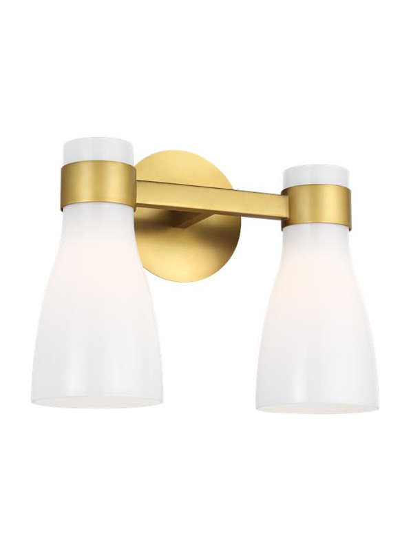 Moritz Vanity Light, Clear, 2, Polished Nickel