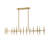 Mazelina 26-Light Dimmable Modern Linear Chandelier 