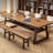 Brown Rectangular Solid Wood desk-108071154