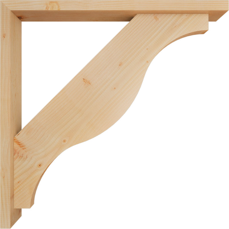 Support Funston Block avec support décalé, 34 x 34, Sapin Douglas de l 3 1/2 (lisse)