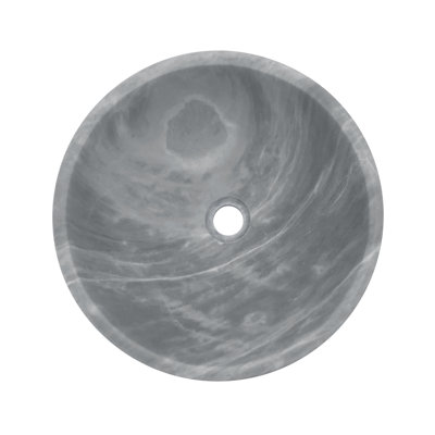 Elara Modern Elegance Natural Marble Vessel Bathroom Sink