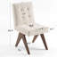 Chaise d'appoint rembourrée en lin Turfed-145268157