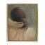 Art mural classique sur toile flottante, "Classic femme brune" par Albena Hristova