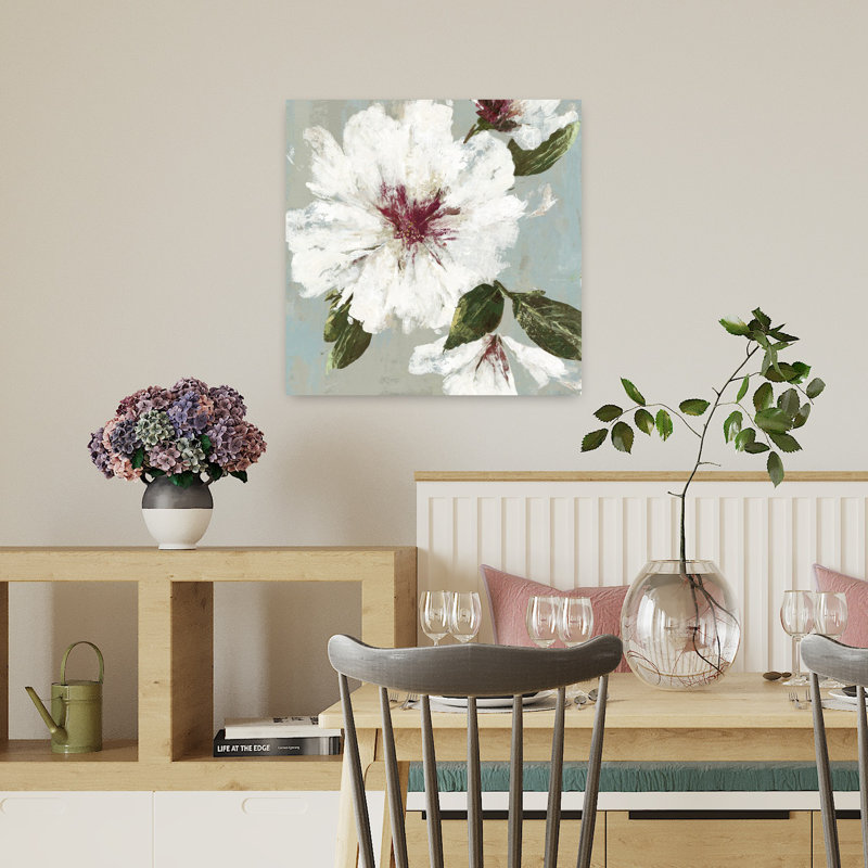 Olivia II, art floral délicat, élégant et délicat, H 18 po x l 18 po