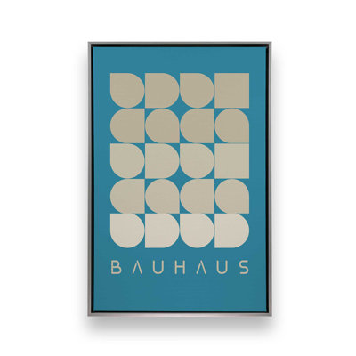 Teal and Cream Bauhaus Geometry