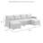 4 - Person Modular Patio Conversation Set with Cushions-647425322-647425334
